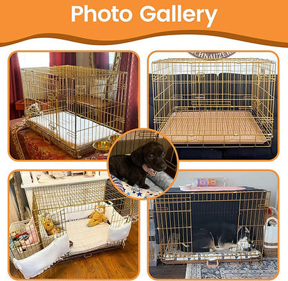 Puppy Safe Brand Training Dog Crate 30 Inch, Portable Folding Metal Wire Dog Kennel