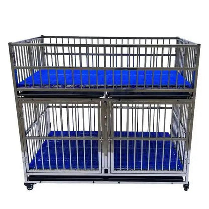 Puppy Playpen with Adjustable Floor, Wheels, and Hygiene Features